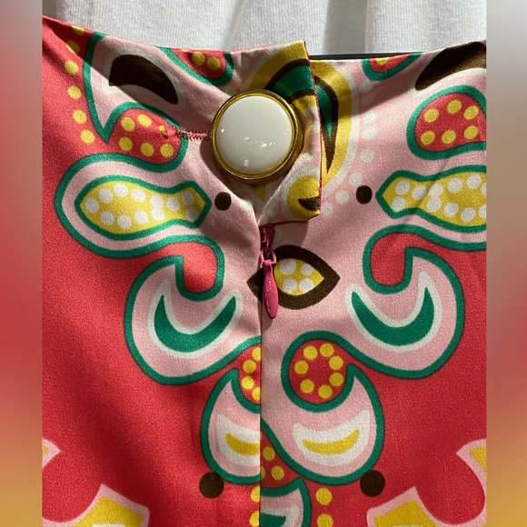 Nicole by Nicole Miller Colorful Sleeveless Sz 14 Paisley Print Shift Dress - Picture 15 of 16